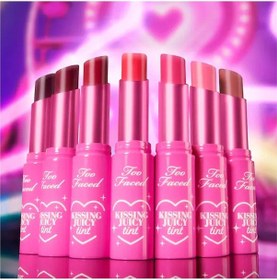 Resim Too Faced Kissing Juicy Tint - Renkli Dudak Balsamı - Raspberry 3 G 0 