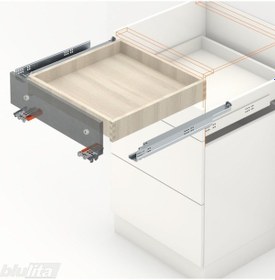 Resim Blum Tandem Çekmece Rayı Tam Açılım Frenli 40 Cm 