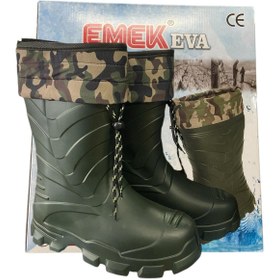 Resim Genel Markalar Eva Termal Avcı Çizme Haki Waterproof Su Geçirmez Hafif Kaymaz Taban Sıcak-Soğuk İzolasyonu 