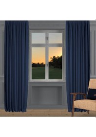 Resim Koyu Lacivert Ada Fon Perde Pilesiz Extraforlu Düz Dikim Büzgü Pile-koyu Lacivert Koyu Lacivert 