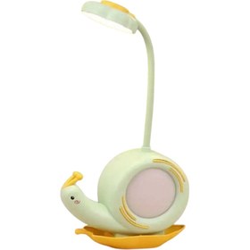 Resim Sensoria Sevimli Salyangoz Tasarımlı Masa Lambası Çocuk Odası Gece Lambası İki Yönlü Kullanım 2 Kademeli Usb 