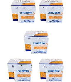 Resim Semateks Steril Kompres Spanç 7,5cm X7,5cm 100 Adet 5 Kutu 