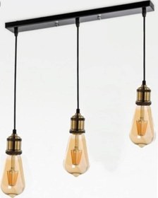 Resim Riolight Retro Sıralı Masa Üstü Sarkıt Uzunluk: 60 Cm 