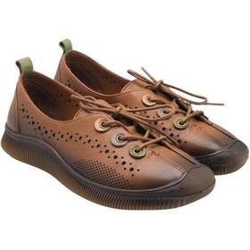 Resim Kadın Hakiki Deri Günlük Ayakkabı Taba 2413512y Taba 