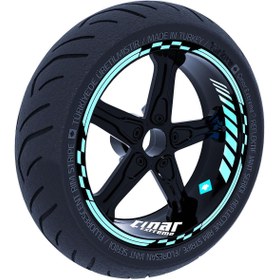 Resim Çınar Extreme Nane Yeşili Moto Gp Iç Dış Jant Şeridi Takım Sticker - 0726199634474 