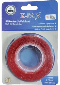 Resim Silikonize Çift Taraflı Bant 18mm 1.75mt 