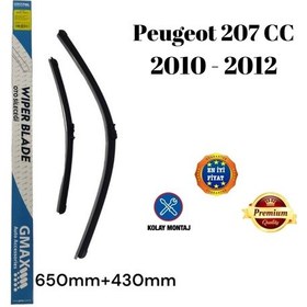 Resim Peugeot 207 Cc 2010 2011 2012 Uyumlu Ön Cam Silecek Süpürgesi Takımı 650+430mm 