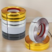 Resim Arka plan duvarı, kapı ve pencere resim çerçevesi kenar süslemesi için 3 metrelik PVC kendinden yapışkanlı dekoratif şerit, duvara basılı dikişli üç boyutlu duvar çıkartması mobilya dekorasyon şeridi üst köşe sızdırmazlık şeridi 