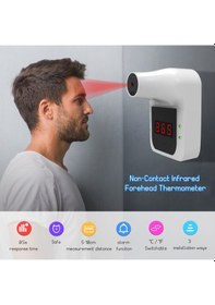 Resim Gajeena Hızlı Ve Hassas Alın Ölçümü İçin Kızılötesi Termometre, Otomatik Alarm, / Geçişli, Ofis/metro/aile/avm/shop/mahalle Girişi İçin 