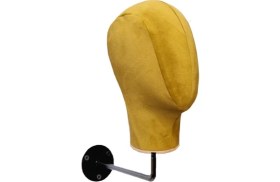 Resim Manken İstanbul Duvara Monte Bayan Kumaş Kaplı Kafa Mankeni 