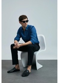 Resim Lufian Bert Smart Erkek Chino Pantolon Slim Fit Siyah Siyah 