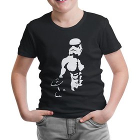 Resim Bodybuilding - Star Wars Siyah Çocuk Tshirt 