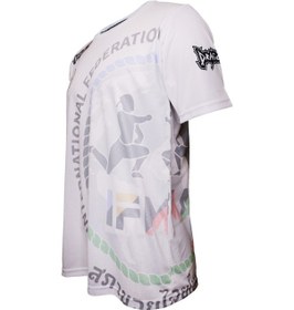 Resim Dragondo Tx8591 Ifma Muaythai Tişört Ifma Dijital Basklı Muay Thai Tişört Beyaz 
