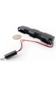 Resim Motorobit 4'lü Aa Pil Yuvası - Çift Taraflı ve Jack Çıkışlı 