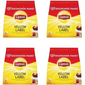 Resim Lipton Yellow Label Demlik Poşet Çay 150'li Paket X 4 Adet 