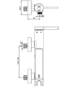 Resim Gpd Duş Bataryası Gildo Mdb165 Krom 