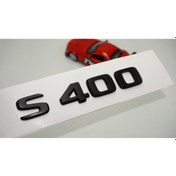 Resim S 400 Bagaj Parlak Siyah ABS 3M 3D Yazı Logo ORJİNAL ÜRÜN AYNI GÜN ÜCRETSİZ KARGO
