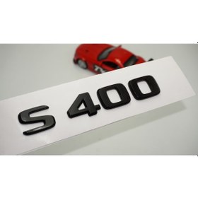 Resim S 400 Bagaj Parlak Siyah ABS 3M 3D Yazı Logo 