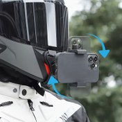 Resim Motosiklet Kaskı Çene Montajı Akıllı Telefon Fotoğrafçılığı için 
