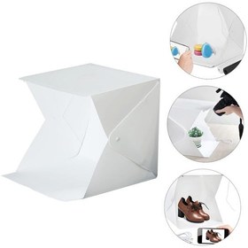 Resim Forzacase FC629 Profesyonel Işıklı Ürün Fotoğraf Çekim Standı 20x20 Cm 