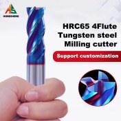 Resim 2Liyao 3X9X4X50 4 Flüt HRC65 Karbür Uçlu Değirmen Cnc Kesme Aletleri Alaşım Karbür Freze Frezeler Tungsten Çelik Freze Kesici Kare Yönlendirici Bit (Yurt Dışından) 