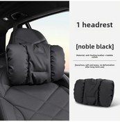 Resim Honeybeeshop 1 Adet Premium Araç Baş Desteği Bel Yastığı Rahat Kabarcık Köpük Araba Boyun Yastığı Suv Kamyonetler İçin Siyah Başlık 