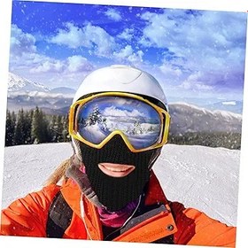 Resim INOOMP 1 Adet Kafa Isıtıcı Motosiklet Kar Maskesi Motosiklet Yüzü Kış Kayak Boyun Isıtıcısı Kayak Maskesi Yaratıcı Yüz Maskesi Sıcak Yüz Örtüsü Rüzgar Geçirmez Yüz Koruması Kış Kırmızı 