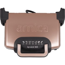 Resim Arnica Ayvalık Stil Gh26261 Tost Makinesi Rose 