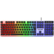 Resim Valor Commander Rgb Işıklı & Full Set 104 Tuşlu Membran Oyuncu Klavyesi 