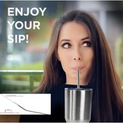Resim CONAHOME Paslanmaz Çelik Pipet Seti 5 Parça 