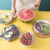 Resim 50/100 Adet Tek Kullanımlık Plastik Örtü, PE Kalınlaştırılmış Yırtılmaz Gıda Sınıfı Kapak, Ev Tipi Meyve Tabakları, Yemek Tabağı, Kase ve Sebze Kesimleri İçin Uygun 