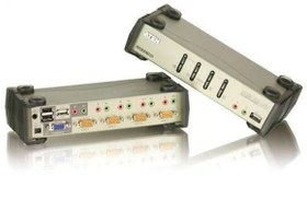 Resim ATEN-CS1734B 4 PORT USB KVM SWITCH 2 PORT USB HUBLU (KABLO DAHİL) 