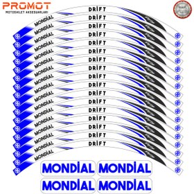 Resim PROMOT MONDIAL DRİFT L 125 JANT ŞERİDİ Motosiklet Aksesuar Jant Sticker 2 