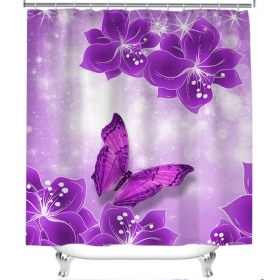 Resim 3D Renk Lale Duş Perdesi Banyo Perdesi Doğal Çiçek Su Geçirmez Polyester Kumaş Küvet Dekorasyon |duş Perdesi (Yurt Dışından) 
