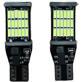 Resim Carub 12V T15 Led Ampül 43W 45 Smd Geri Vites Ampülü 