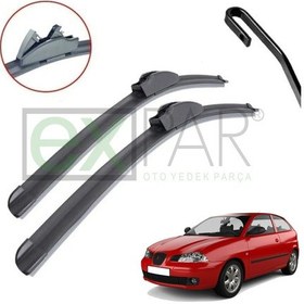Resim Seat İbiza Ön Cam Silecek Süpürgesi Takımı 2002 - 2005 Uyumlu Model Sağ Sol Ön Silecek 