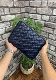 Resim Guard Lacivert Capitone Clutch Çanta 