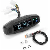 Resim Dofolink Motosikletler İçin Evrensel Mini Lcd Ekranlı Kontrol Paneli - Hız, Devir Ve Yakıt Göstergesi İle Modern Kontrol Sistemi 