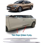 Resim Focus 5 Yan Kapı Çıtası Nikelajı Sedan 2019 Sonrası 4 Prç P Çelik N11.53 
