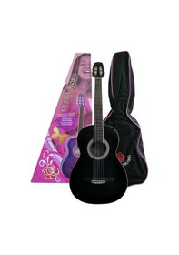 Resim Valencia Grc1Kcbk Klasik Gitar Gypsy Rose Set Gigbag Strap St 