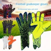 Resim 1 Çift Profesyonel Kalınlaştırılmış Lateks Kaleci Eldiveni - Kaymaz Tutuş, Giyilebilir Kapatma, Kırmızı/Yeşil/Siyah Yetişkin Futbol Kaleciler için (Sadece Elde Yıkama), Spor El Koruma, Modern Spor Tasarımı, Dayanıklı Spor Ekipmanı, Fonksiyonel Eldiven Tasarımı 