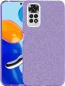 Resim Redmi Note 11 Global Kılıf İksp Shining Silikon - Mor Mor 
