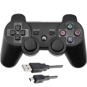 Resim Ps3 Kablosuz Oyun Kolu Wireless Kablo Dahil Siyah 