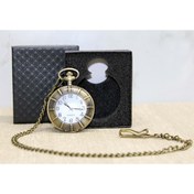 Resim Store Kutulu Özel Tasarım Antik Köstekli Saat 4x5 Gümüş Renk Retro Cep Saati Hediyelik ve Koleksiyonluk 