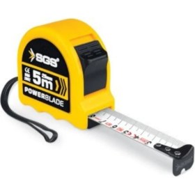 Resim Normadia Prizmatik Metal Şerit Metre 5X25 Çift Stop, Dayanıklı ve Hassas Ölçüm 