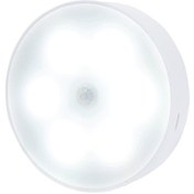 Resim Novahub Hareket Sensörlü Şarj Edilebilir Led Gece Lambası - Mutfak, Yatak Odası İçin Beyaz Yeni Tasarım Beyaz 