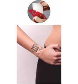 Resim Tek Aşk Tattoo Geçici Dövme Şablonları Kına Kalıpları 