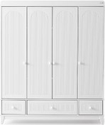 Resim Efor 4 Kapılı Dolap, Bebek ve Genç Odası Dolap Beyaz 