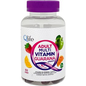 Resim QLİFE Adult Multivitamin Guarana Gummies 60 adet 