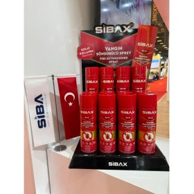 Resim Sibax Yangın Söndürücü 600 ml Küçük Çaplı Yangınlar İçin Kolay Taşınabilir Güvenli Formül 